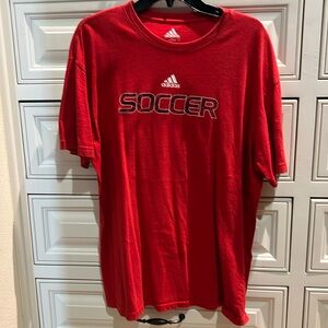 Adidas Soccer SS Shirt Red XL